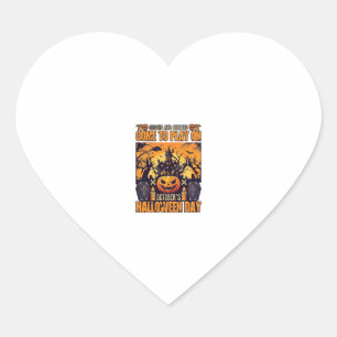 Spookachtige Halloween Kijk Spelen Oktober Geheuge Hart Sticker