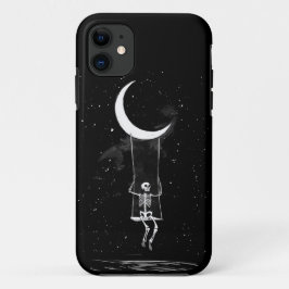Spookachtige Halloween maan van geraamtes Case-Mate iPhone Case
