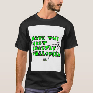 Spookachtige Halloween Mannen Black Basic T Shirt