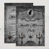  spookachtige Halloween Party Invitation Kaart (Voorkant / Achterkant)