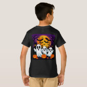 Spookachtige Halloween-scène met geesten T-shirt (Achterkant volledig)