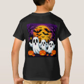 Spookachtige Halloween-scène met geesten T-shirt (Achterkant)