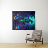 Spookachtige Halloween spookachtige Scare Crow Wandkleed (In Situ (horizontaal))