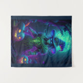 Spookachtige Halloween spookachtige Scare Crow Wandkleed (Voorkant (horizontaal))