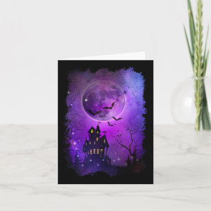 Spookachtige Halloween spookhuis TS en Bloed Maan Kaart