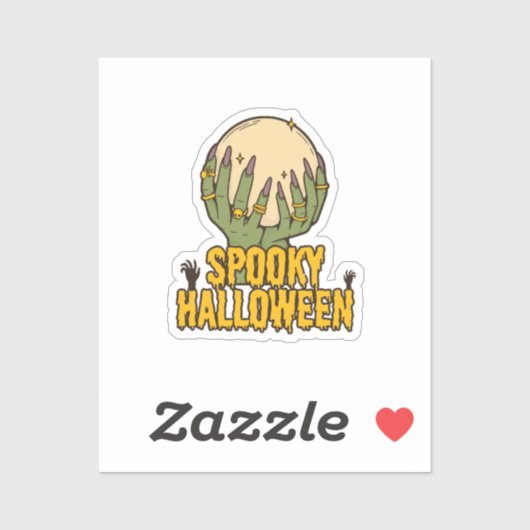 spookachtige halloween sticker (Vel)