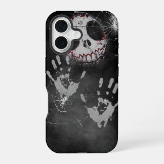 Spookachtige handafdruk gebroken scherm horror iPh iPhone 16 Hoesje