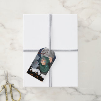 Spookachtige Heks & Geheime Huis Halloween🌙 Cadeaulabel