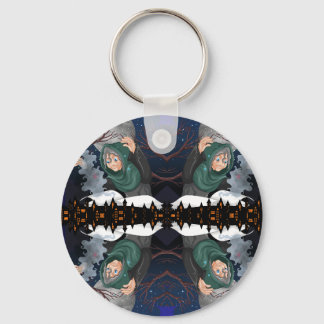 Spookachtige Heks & Geheime Huis Halloween🌙 Sleutelhanger