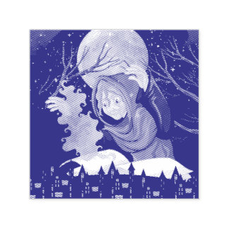 Spookachtige Heks & Geheime Huis Halloween🌙 Zelfinktende Stempel