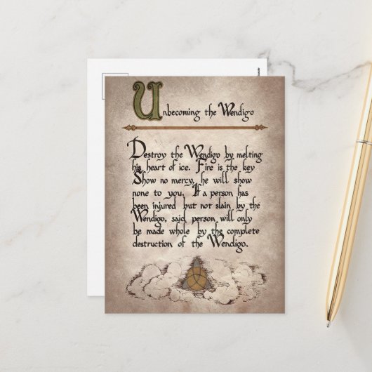 Spookachtige heksen spellen Halloween Feestdagenkaart (Voorkant / Achterkant in situ)