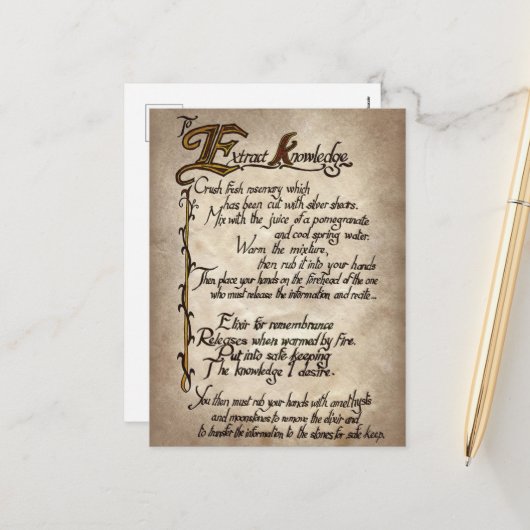 Spookachtige heksen spellen Halloween Holiday Brie Feestdagenkaart (Voorkant / Achterkant in situ)