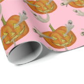 spookachtige lantaarn cadeaupapier (Rol Hoek)