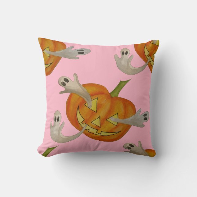 spookachtige lantaarn kussen (Voorkant)