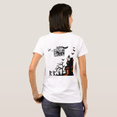 Spookachtige Lantaarn Parade wit T-shirt (Achterkant volledig)