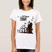 Spookachtige Lantaarn Parade wit T-shirt (Voorkant)