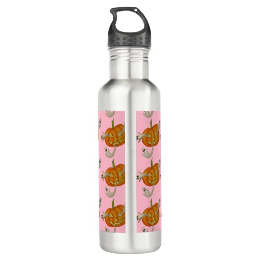 spookachtige lantaarn waterfles  (Achterkant)