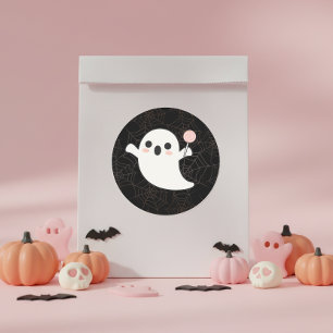 Spookachtige lekkernijen Vriendelijke geesten Loll Ronde Sticker