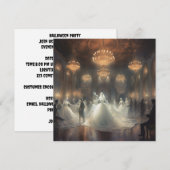 Spookachtige maskerade bal: Etherische maskerade Kaart (Voorkant / Achterkant)