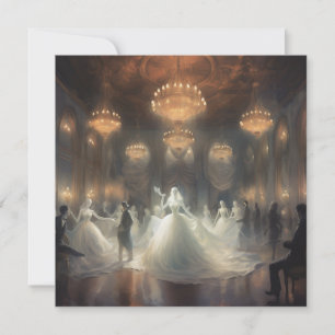 Spookachtige maskerade bal: Etherische maskerade Kaart