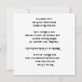 Spookachtige maskerade bal: Spectral Soirée Kaart (Achterkant)