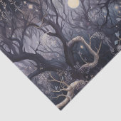 Spookachtige Nachtelijke Tuin Tissuepapier (Detail)