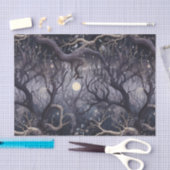 Spookachtige Nachtelijke Tuin Tissuepapier (Craft)