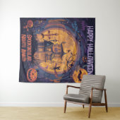 Spookachtige nachten wachten! wandkleed (In Situ (horizontaal))