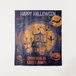 Spookachtige nachten wachten! wandkleed