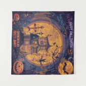 Spookachtige nachten wachten! wandkleed (Voorkant (horizontaal))