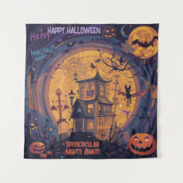 Spookachtige nachten wachten! wandkleed