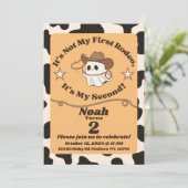 Spookachtige "Not My First Rodeo" uitnodiging voor (Staand voorkant)