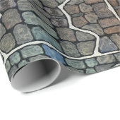 Spookachtige ogen in de muur cadeaupapier (Rol Hoek)