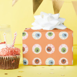 Spookachtige oogballen cadeaupapier