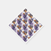 Spookachtige pompoenen servet (Hoek)