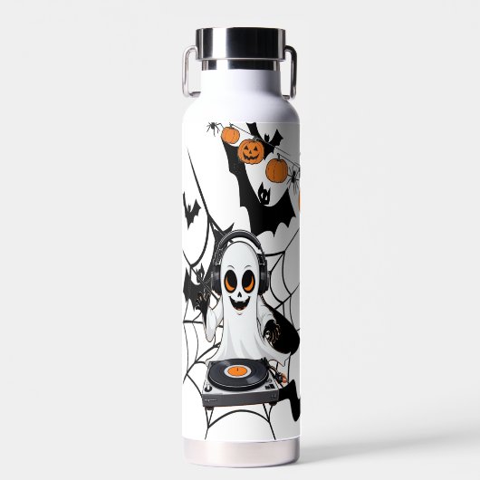 Spookachtige pompoengloed waterfles (Voorkant)