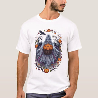Spookachtige Pompoenoogst Halloween T-shirt