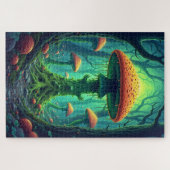 Spookachtige Reuzenpaddenstoel Legpuzzel (Horizontaal)