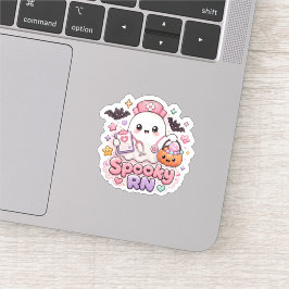 Spookachtige RN Halloween Lieve Geest Verpleegster Sticker