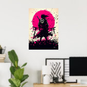 Spookachtige Ronin – De Geest van de Samurai Poster (Thuiskantoor)