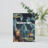 Spookachtige samenkomst Halloween Spooky Haunted H Briefkaart (Staand voorkant)