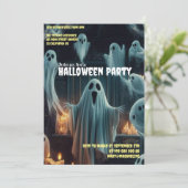 Spookachtige samenkomst Halloween Spooky Haunted H Kaart (Staand voorkant)