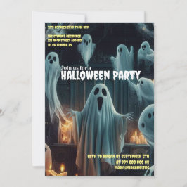 Spookachtige samenkomst Halloween Spooky Haunted H Kaart