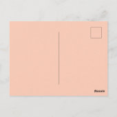 Spookachtige Schattigee Frida Kahlo Retro Roze Hal Briefkaart (Achterkant)