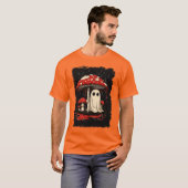 Spookachtige Schattigee geest onder bloederige pad T-shirt (Voorkant volledig)