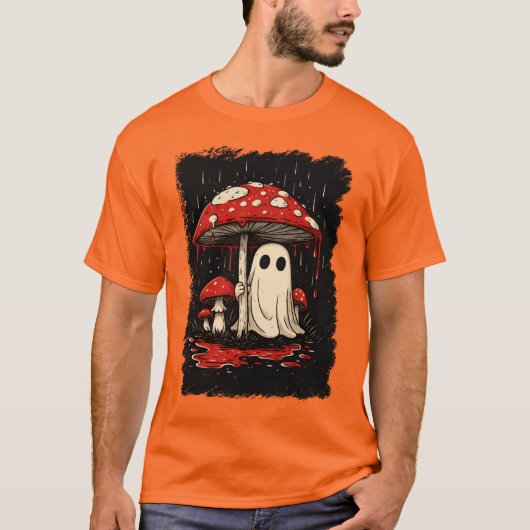 Spookachtige Schattigee geest onder bloederige pad T-shirt (Voorkant)