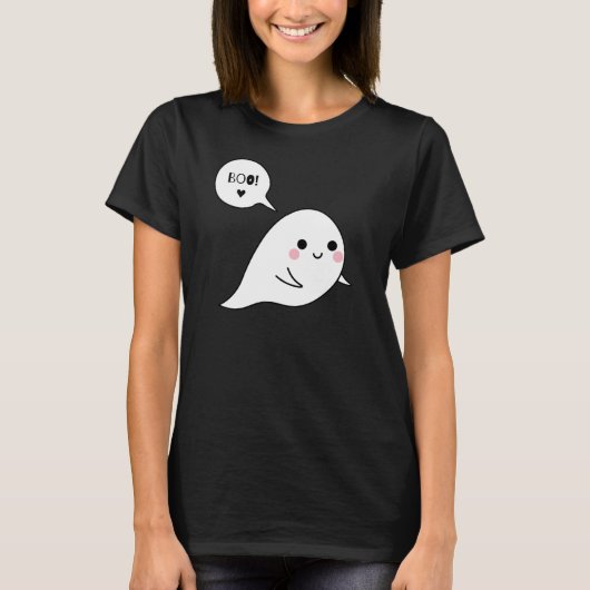 Spookachtige & Schattigee geest T-shirt (Voorkant)