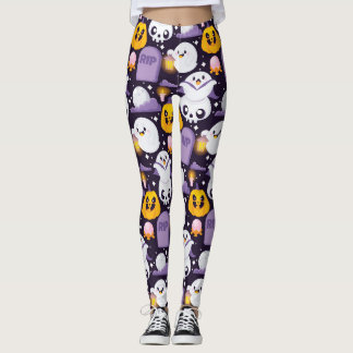 Spookachtige Schattigee geesten Halloween Leggings