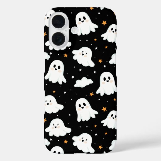 Spookachtige Schattigee Halloween Ghost Cloudy Sta Case-Mate iPhone Case (Achterkant)