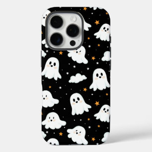 Spookachtige Schattigee Halloween Ghost Cloudy Sta iPhone 16 Pro Hoesje